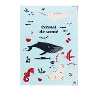 Color Pop Protège carnet de santé enfant - Fabrication Française - pvc imprimé - Pour carnet de santé, ordonnance- 22 x 16 cm (Imprime baleine)