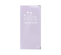 Color Pop Protège livret de famille - Fabrication française - PVC vernis (Lilas) - 22 x 10,5 cm