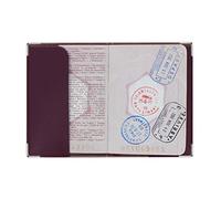 Color Pop - protège Passeport Anti-RFID Couleur Prune - en PVC - France
