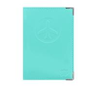 Color Pop Protège Passeport Anti-RFID (Vernis) - Fabriqué en France - PVC - 13,4 x 9,6 x 0,4 cm (Vert d'eau)