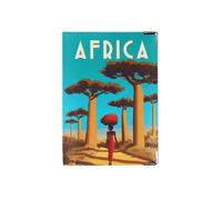 Color Pop Protège-passeport couleur motif africa- France - PVC imprimé - 13,5 x 9,5 cm