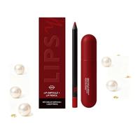 Color-Rich Lip Ampoule & Liner Set, Huile hydratante longue durée pour les lèvres, Duo hydratant pour des Lèvres Douces et Lisses, Formule Cup Non-Stick (E)