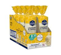 Color Scents Sacs poubelle de taille moyenne - 22,5 litres, 400 sacs au total (8 paquets de 50 unités), attache torsadée, sac ivoire au parfum de fleur de vanille avec Microban