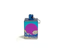 Color Solar Sea Wave TC4 Géométrie Cylindrique Carré Paracord Couteau Perles, Titanium EDC DIY Bracelet Outil Extérieur Sac à Dos Lampe de Poche Porte-clés Voiture Pendentif Zipper Accessoires, Titane