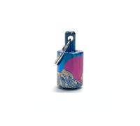 Color Solar Sea Wave TC4 Géométrie Cylindrique Carré Paracord Couteau Perles, Titanium EDC DIY Bracelet Outil Extérieur Sac à Dos Lampe de Poche Porte-clés Voiture Pendentif Zipper Accessoires, Titane