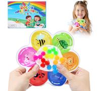 Color Sorting Sensory Toys,Flowers Color Sorting Toy,Educational Color Matching Toys,Fine Motor Skills Toy,Anti Stress Sensory Toy for Kids