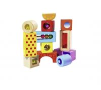 Color Sound Building Blocks - 12 pièces en bois