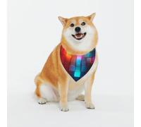 Color Square Écharpe triangulaire pour chiens de petite, moyenne et grande taille, bandanas noirs