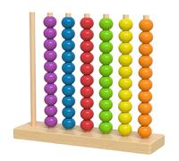 Color Stack Game, Wooden Color Stack Challenge Ring Stacking Puzzle for Family,Competitive Tabletop Brain Teaser, Speed Matching Strategy Competition for 2 Players, with Racks,Rings,Cards (#B-small)