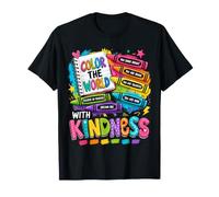 Color The World with Kindness Teacher Back to School T-Shirt