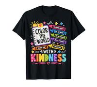 Color The World with Kindness Teacher Back to School T-Shirt