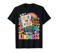 Color The World with Kindness Teacher Back to School T-Shirt