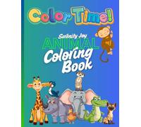 Color Time Animal Coloring Book - Blue/green cover: A jungle of colors and fun
