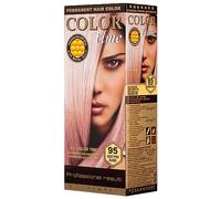 Color Time Teinture Gel Permanente Blond Rose Clair | Enrichi en gelée royale et vitamine C | Coloration permanente I 100 ML