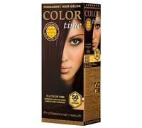 Color Time Teinture Gel Permanente Couleur Acajou Foncé 50| Enrichi en gelée royale et vitamine C | Coloration permanente I 100 ML