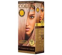 Color Time Teinture Gel Permanente Couleur Blond Perle 92| Enrichi en gelée royale et vitamine C | Coloration permanente I 100 ML