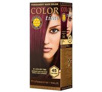 Color Time Teinture Gel Permanente Couleur Morello 45| Enrichi en gelée royale et vitamine C | Coloration permanente I 100 ML