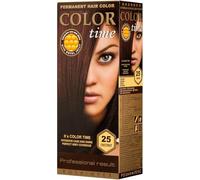 Color Time Teinture Gel Permanente Marron 25 | Enrichi en gelée royale et vitamine C | Coloration permanente I 100 ML