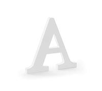 Color-Up.Shop Lettre A en bois - Blanc - 21,5 x 20 cm