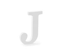 Color-Up.Shop Lettre J en bois - Blanc - 14,5 x 20 cm