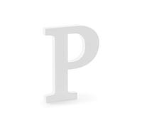 Color-Up.Shop Wooden Lettre P Blanc 15,5 x 20 cm