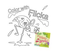 Color With Flicka: Coloring Book Campanion to "The Fidgety Flamingo"- for kids with ADHD, Big Emotions, and Growing Self-confidence!