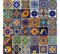COLOR Y TRADICIÓN Carreaux mexicains 10 x 10 cm peints à la main Motifs assortis