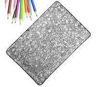 Color Your Own Blanket, DIY Washable Sofa Throws | Premium Fabric with Easy Wash, Soft Comfortable Home Decor, Art Craft Coloring Blanket for Family Activity Holidays Home