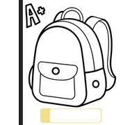Color your own composition notebook backpack cover: Students and kids can have fun coloring their own notebook cover |110 pages, 7.5 x 9.25