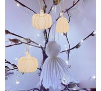 Color-Your-Own Décoration artisanale - Découpe en bois - 8 pièces, marron Szq766 (beige, 10 x 10 cm)