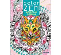 Color Zen - Mandalas animaux - Livre de coloriage détente - Dès 7 ans