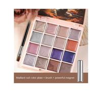 (color02)16 Color Palette High Gloss Surface Professional Glossy Candy Nail Polish Blue