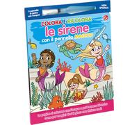 Colora e ricolora le sirene. Ediz. illustrata. Con pennello magico