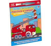 Colora e ricolora macchine e camion con il pennarello magico. Ediz. a colori. Con pennarello