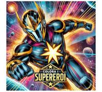 COLORA I SUPEREROI: Libri da colorare per bambini - Supereroi da colorare - Disegni da colorare per bambini da 4 a 10 anni