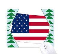 colorado america carte étoiles zig zag drapeau tapis de souris green pine tree tapis en caoutchouc
