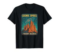 Colorado Cosmic Spires Chemise Galaxy Stars Rocks T-Shirt