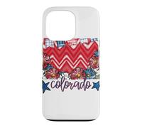Colorado Floral Chevron Plaid Patrimoine régional Coque pour iPhone 13 Pro