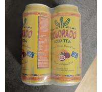Colorado Iced Tea Mangue et Fruit de la Passion, Boisson Rafraîchissante au Thé Glacé, 4x50cl