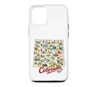 Colorado, Icônes de Carte des États-Unis, Denver, Durango, Coque pour iPhone 12/12 Pro