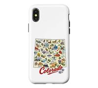 Colorado, Icônes de Carte des États-Unis, Denver, Durango, Coque pour iPhone X/XS