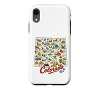 Colorado, Icônes de Carte des États-Unis, Denver, Durango, Coque pour iPhone XR