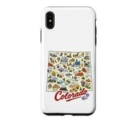 Colorado, Icônes de Carte des États-Unis, Denver, Durango, Coque pour iPhone XS Max