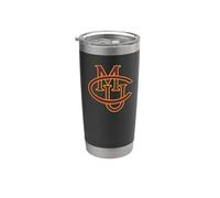 Colorado Mesa University Mavericks Interlocking CMU Gobelet isotherme en acier inoxydable double paroi