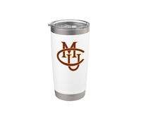 Colorado Mesa University Mavericks Interlocking CMU Gobelet isotherme en acier inoxydable double paroi