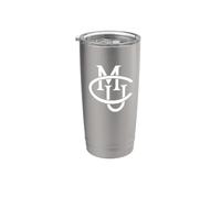Colorado Mesa University Mavericks Interlocking CMU Gobelet isotherme en acier inoxydable double paroi