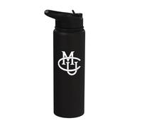 Colorado Mesa University Mavericks Interlocking CMU Stainless Steel Insulated Water Bottle
