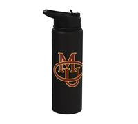 Colorado Mesa University Mavericks Interlocking CMU Stainless Steel Insulated Water Bottle