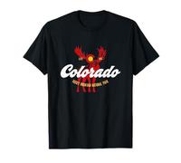 Colorado Moose Vintage Retro Rocky Mountain en Plein air T-Shirt
