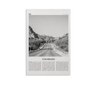 Colorado Poster sur toile de route noire et blanche pour décoration de salon, chambre à coucher, peinture murale, impression murale, peinture moderne, pour chambre de garçon, chambre à coucher